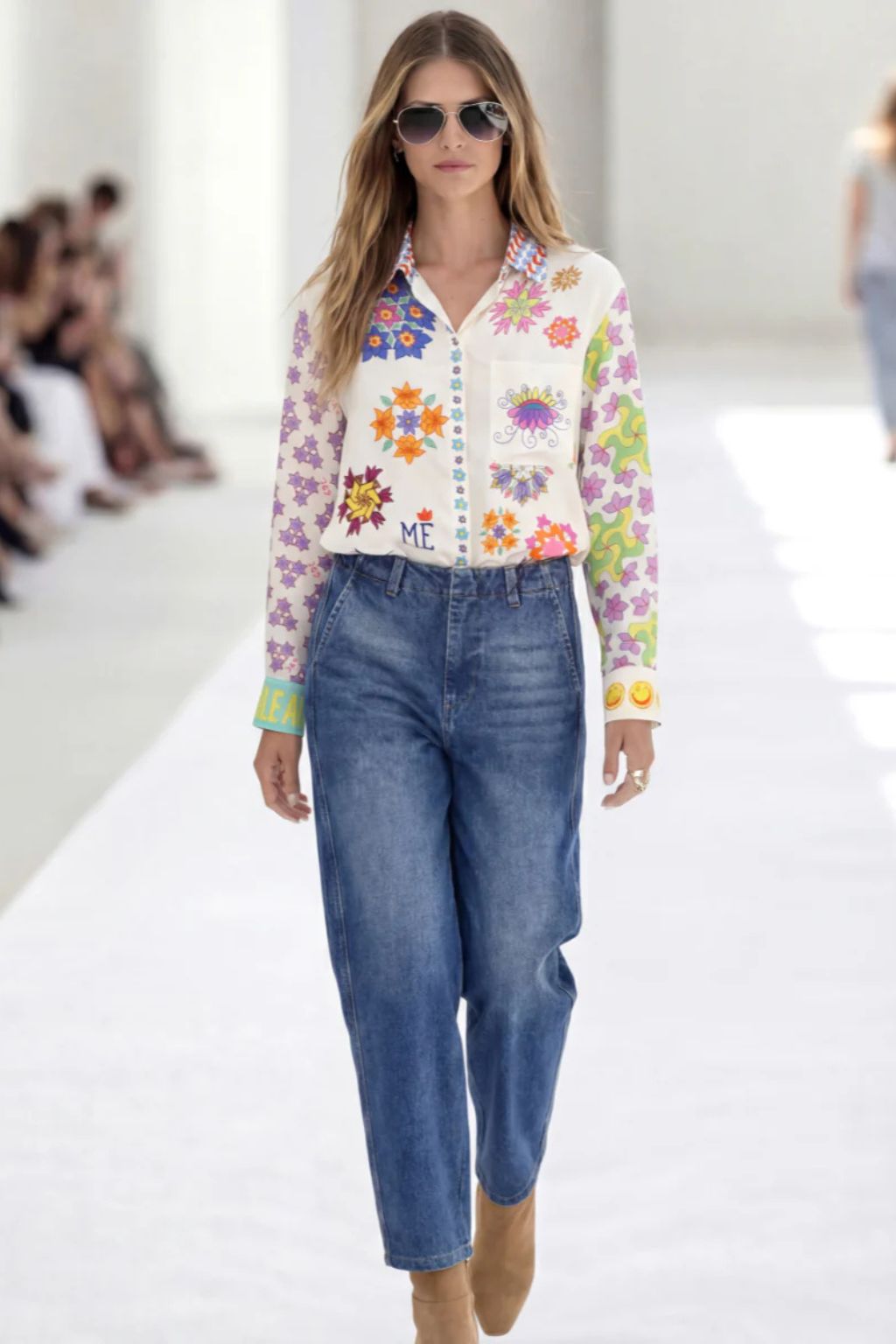 Me369 - Isabel Printed Shirt - Markers