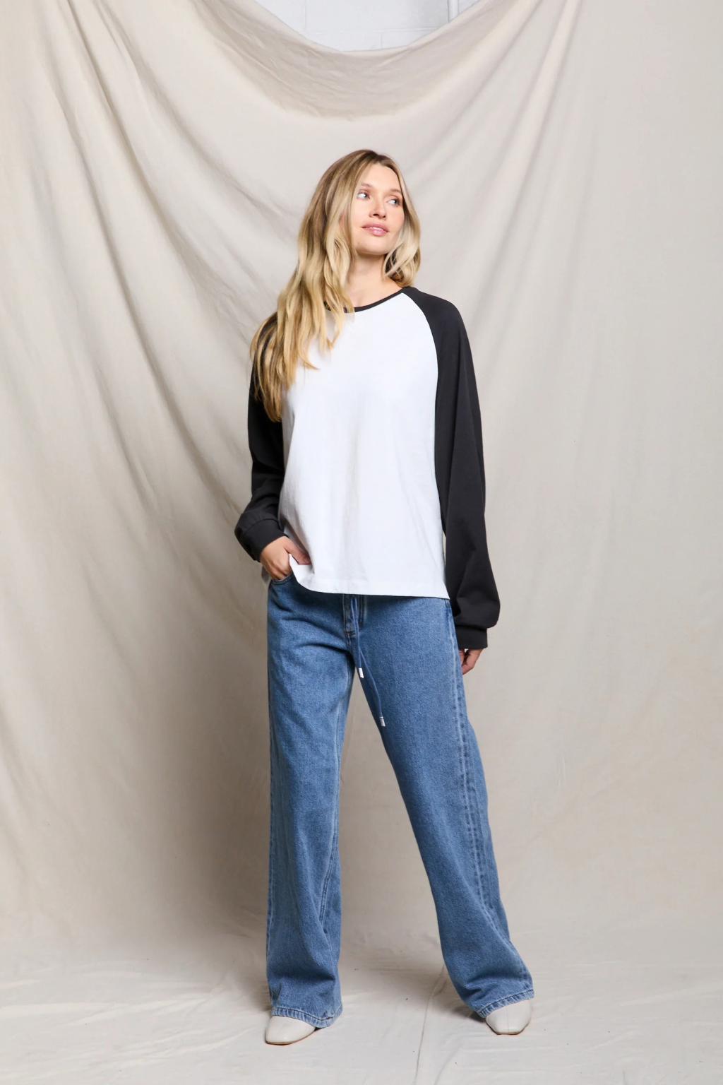 Perfect White Tee - Jacky Baseball Tee