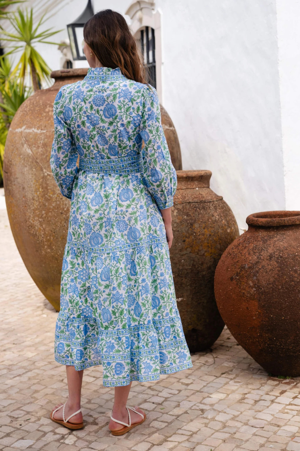 Pink City Prints - Kerala Maxi Dress - Meadow Chintz