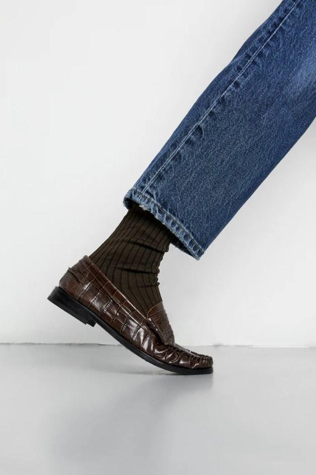 Augusta - Zoe Loafer Croc-Effect