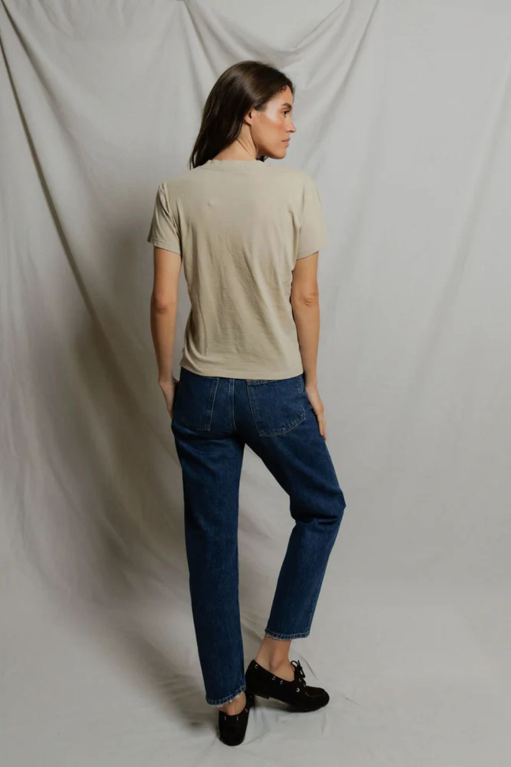 Perfect White Tee - Hendrix Boxy V Neck Tee