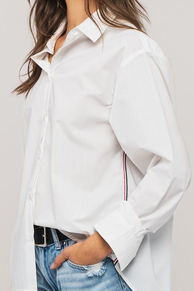 Olive and Bette's - Twill Tape Detail Button Down Shirt