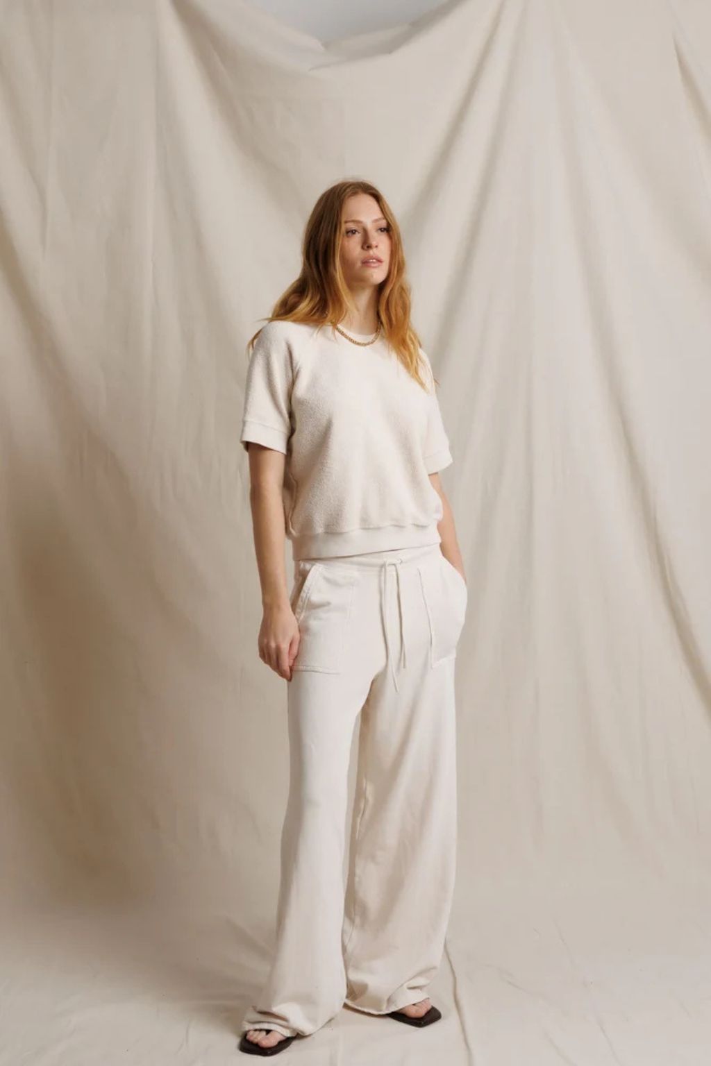 Perfect White Tee - Kennedy Short Sleeve Sweatshirt
