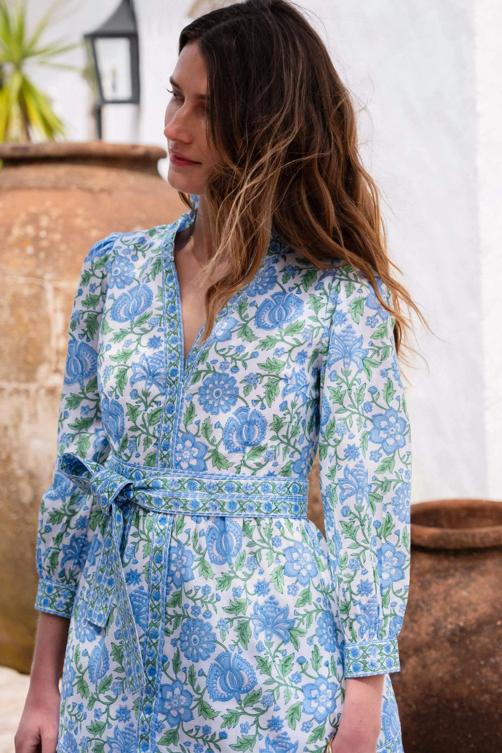 Pink City Prints - Kerala Maxi Dress - Meadow Chintz