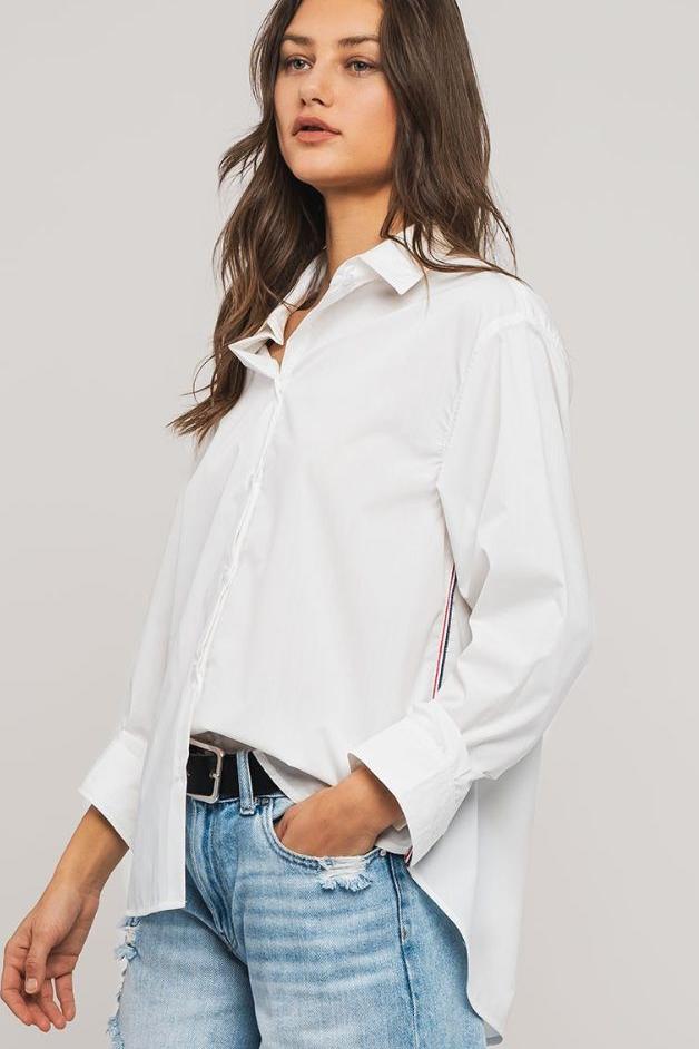 Olive and Bette's - Twill Tape Detail Button Down Shirt