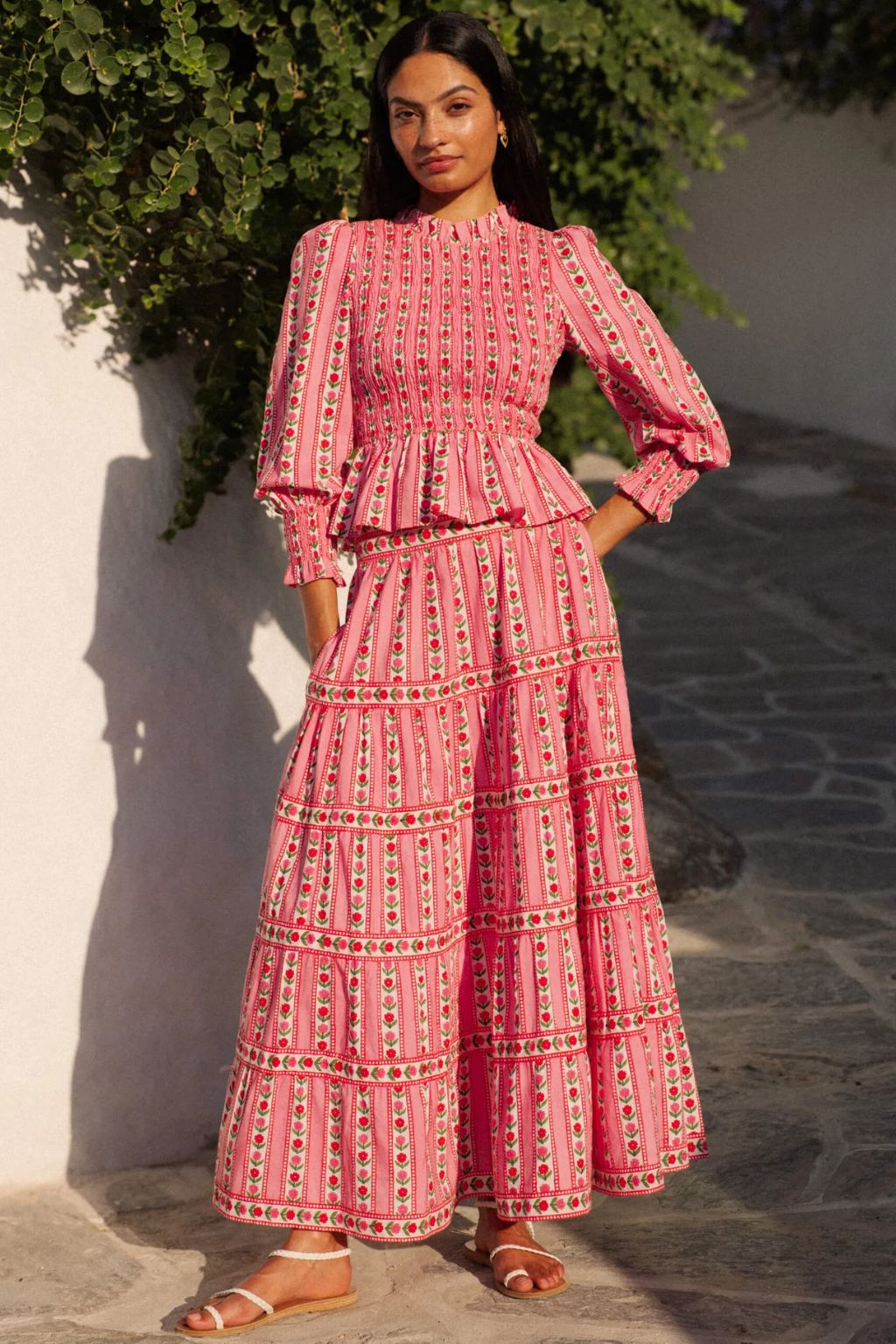 Pink City Prints - Rah Rah Maxi Skirt - Alpine Rose
