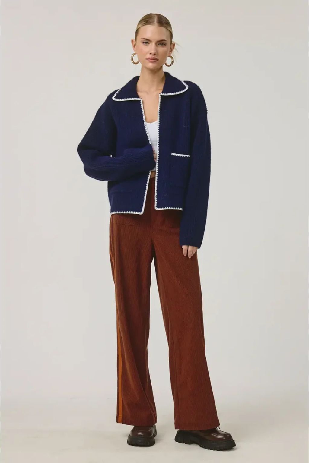 Olive and Bette's - Fisherman Postcard Cardigan