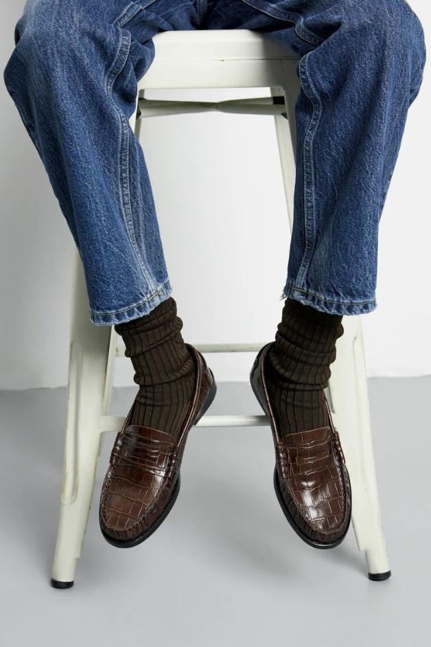 Augusta - Zoe Loafer Croc-Effect