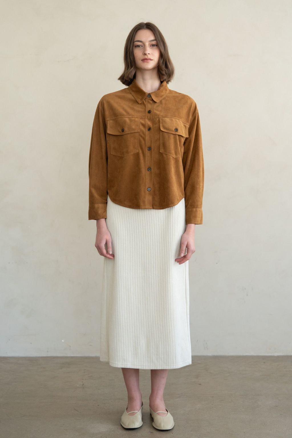 Olive and Bette's - Utility Button Front Shirt Jacket