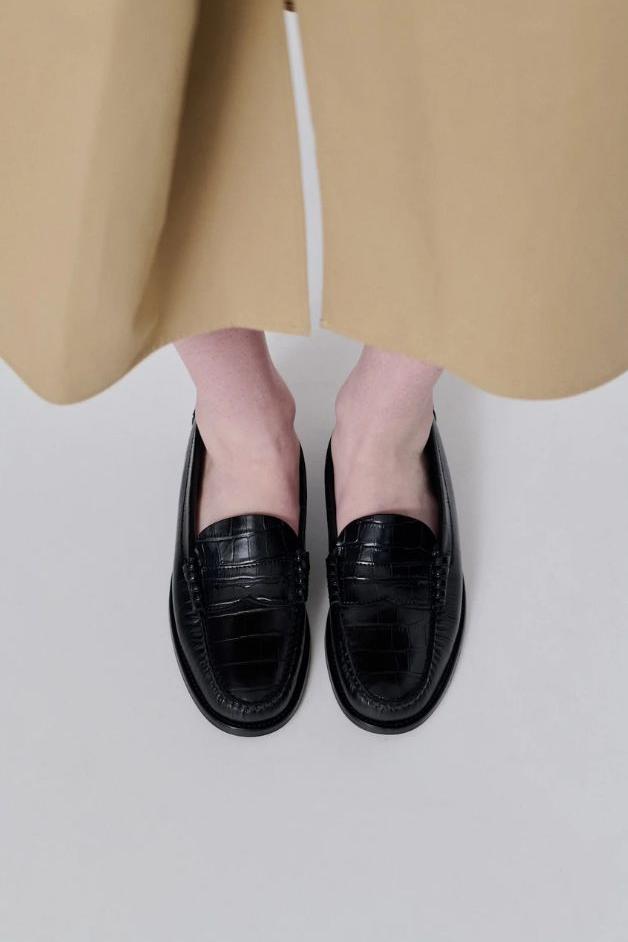 Augusta - Zoe Loafer Croc-Effect