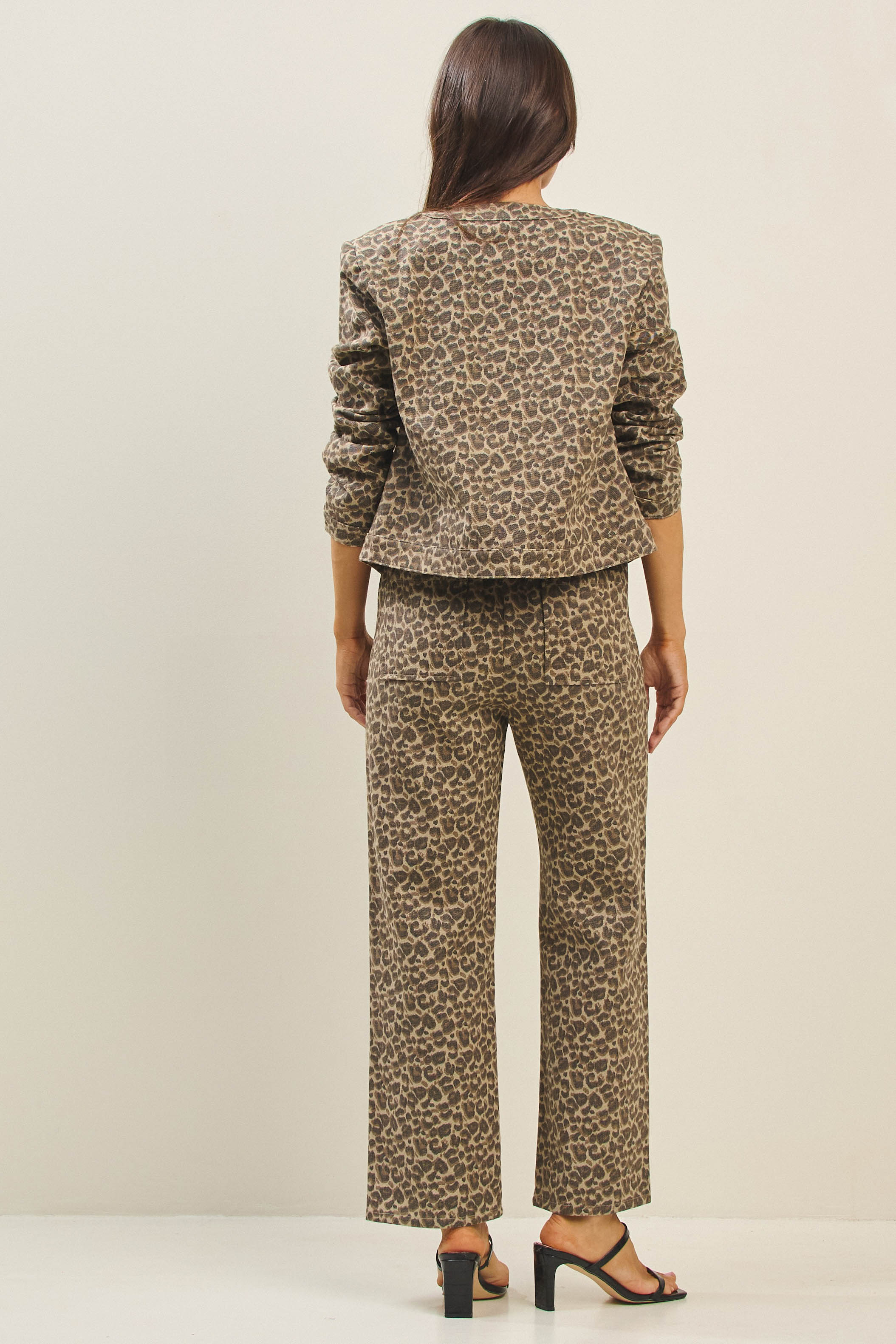 Olive and Bette's - Tie Waist Leopard Pant