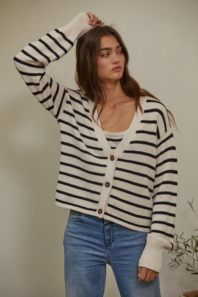 Olive and Bette's - Stella Striped Cardigan