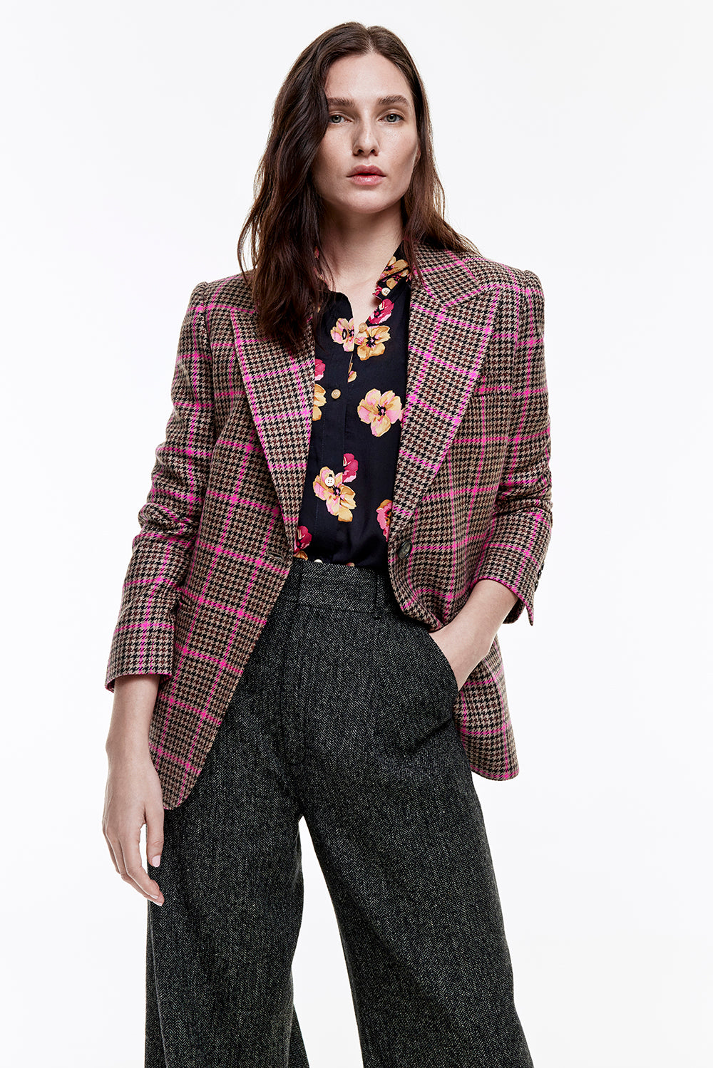 Smythe - 90's Blazer - Pink Glencheck