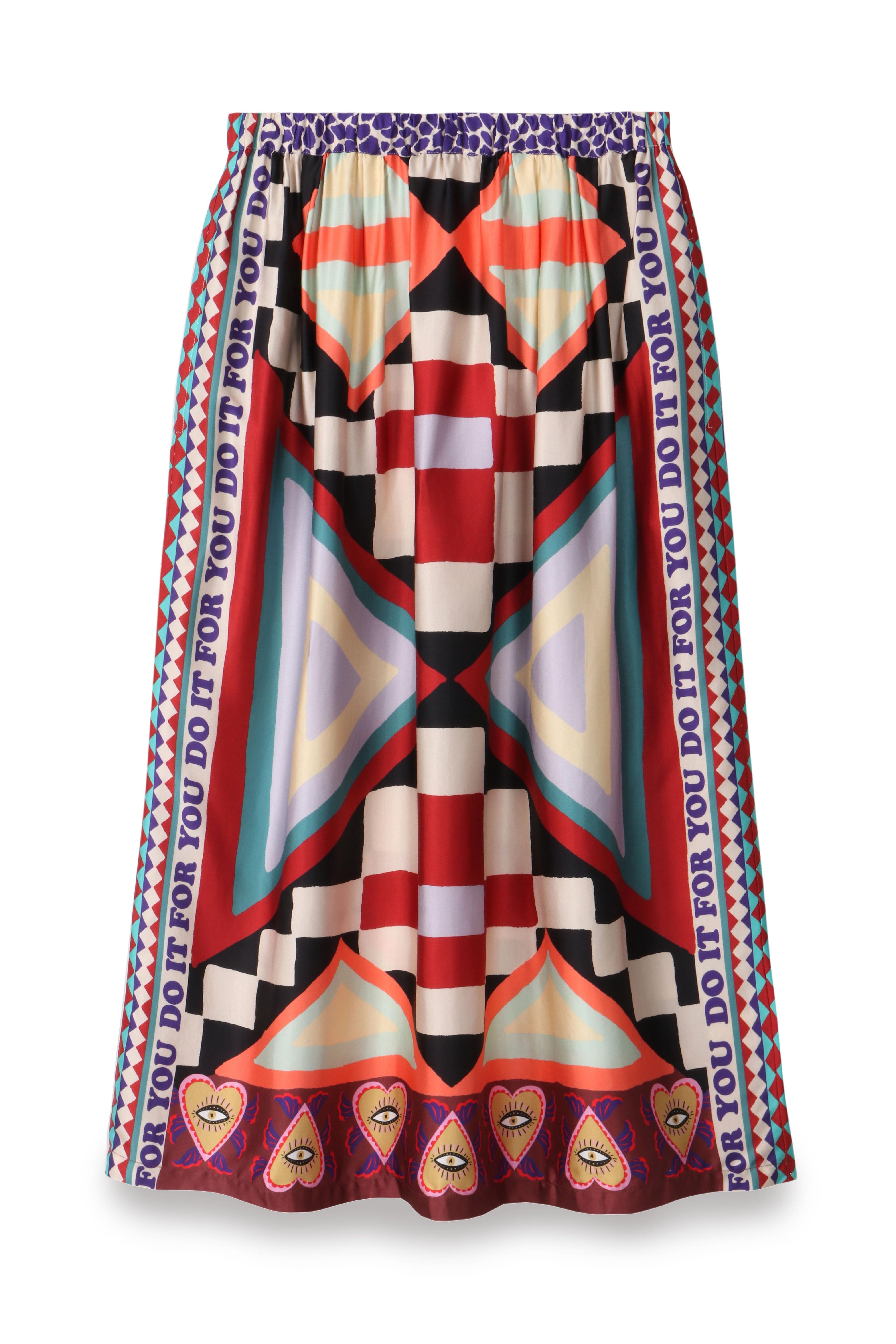 Me369 - Joy Printed Midi Skirt - Nomadic