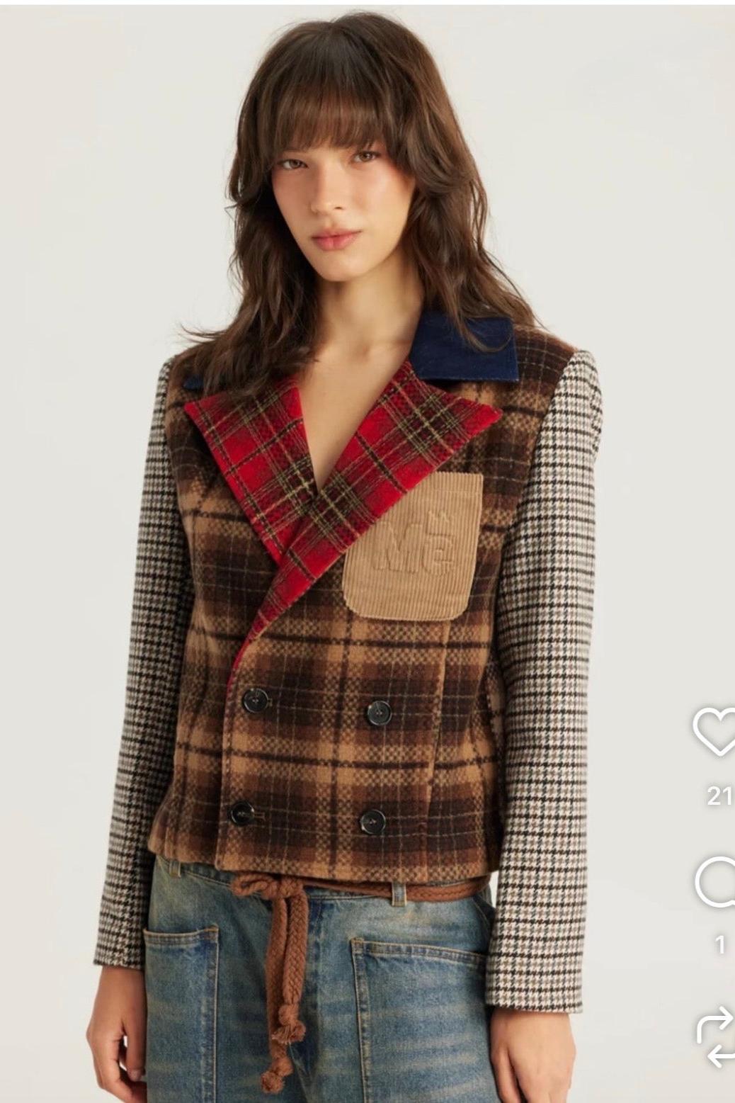 Me369 - Daphne Velvet Double Breasted Jacket