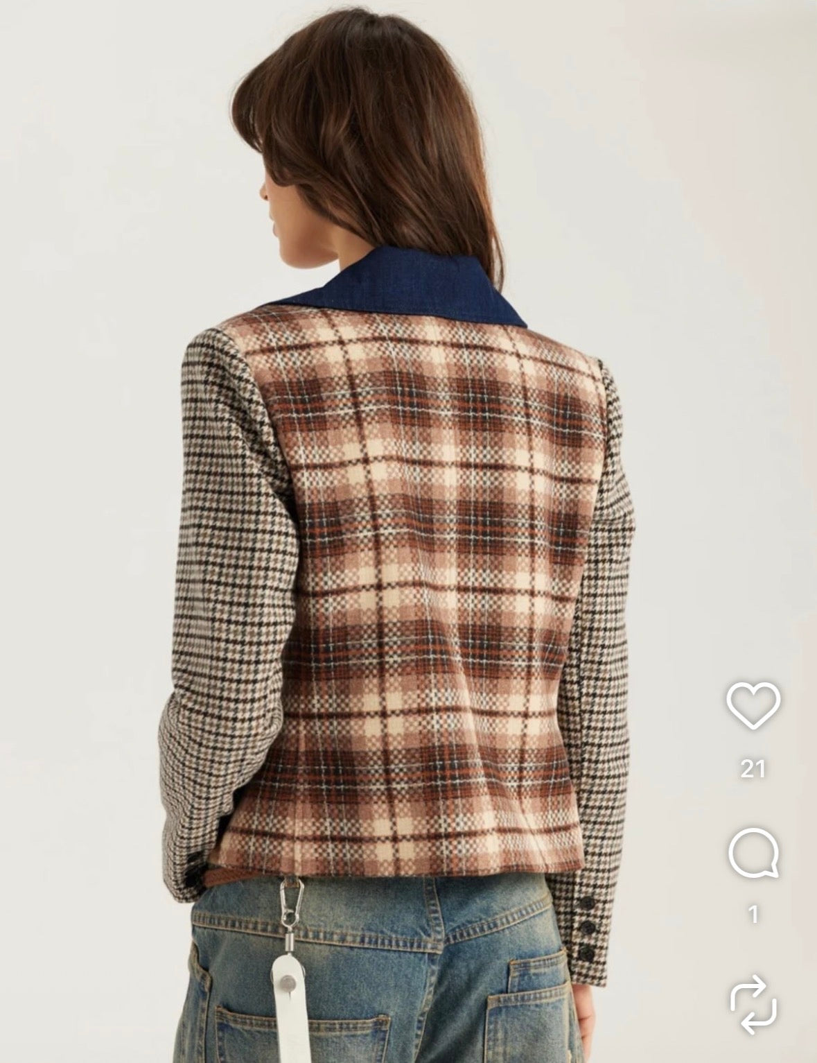 Me369 - Daphne Velvet Double Breasted Jacket