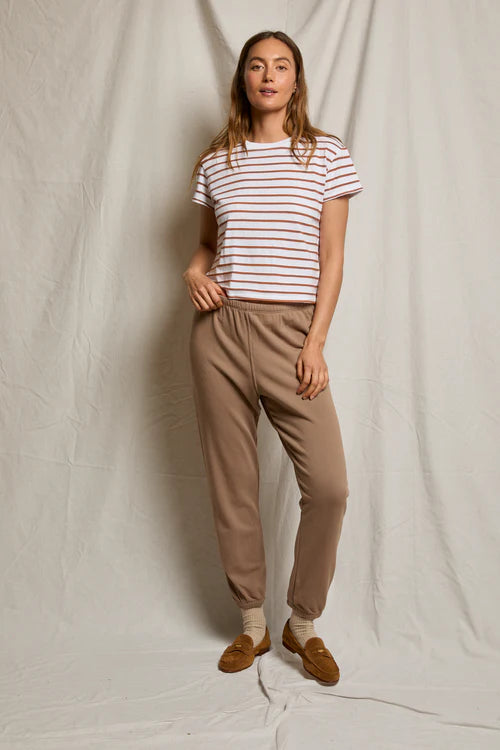 PerfectWhiteTee - Everett Stripe Crewneck Tee