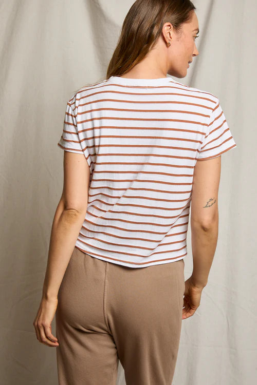 PerfectWhiteTee - Everett Stripe Crewneck Tee