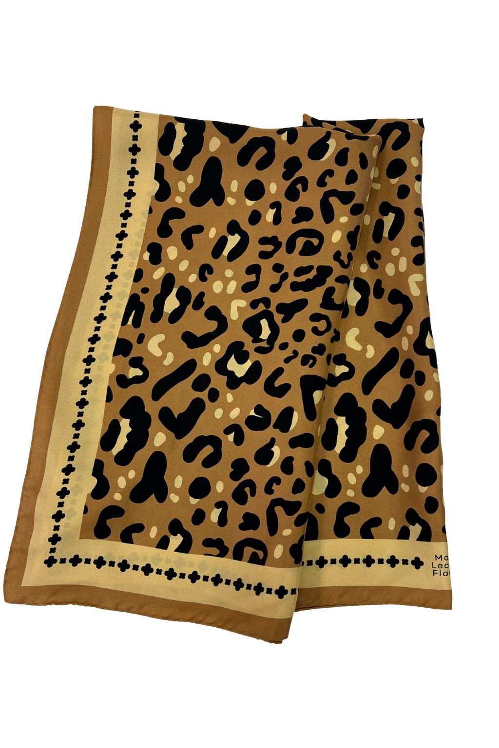 Maison Lecomte Flament - Silk Scarf - Leo Camel