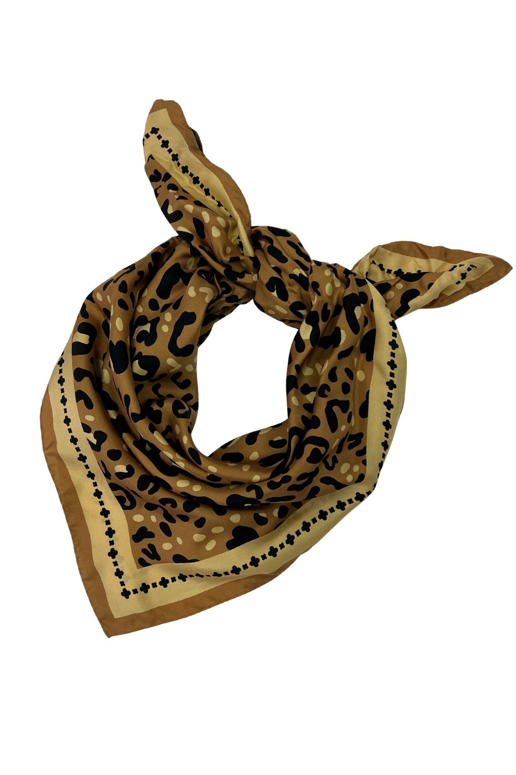 Maison Lecomte Flament - Silk Scarf - Leo Camel