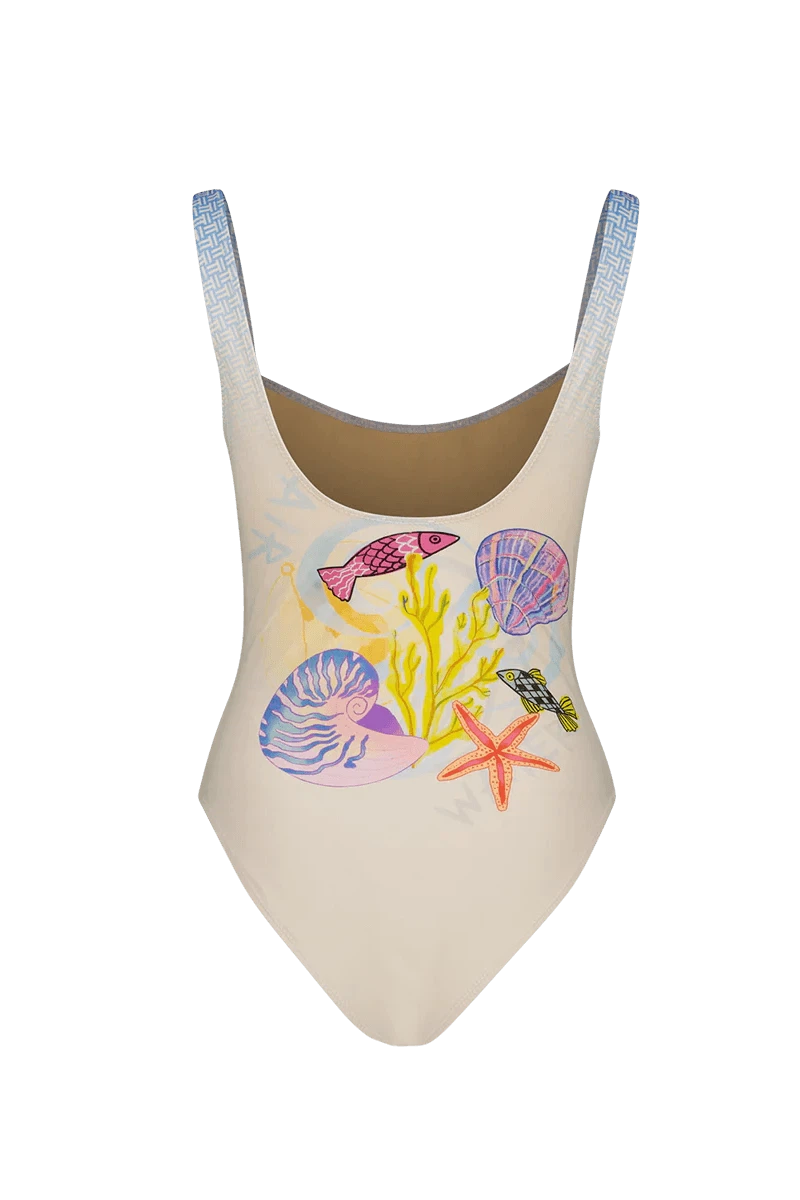 Me369 - Tessa Printed Swimsuit - Magic Ocean