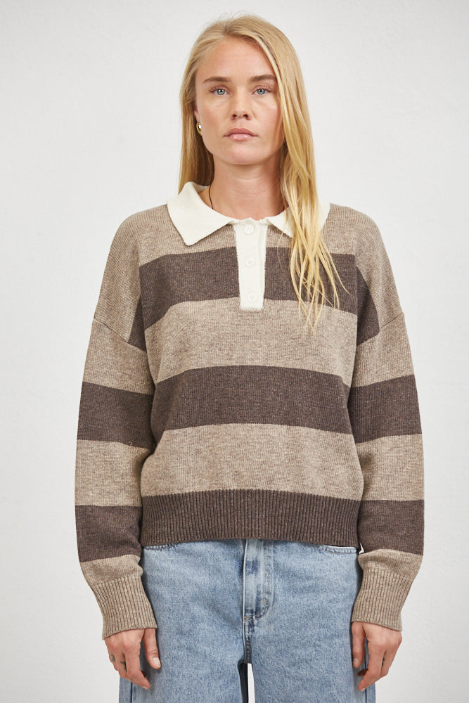 Olive and Bette's - Rugby Polo Sweater