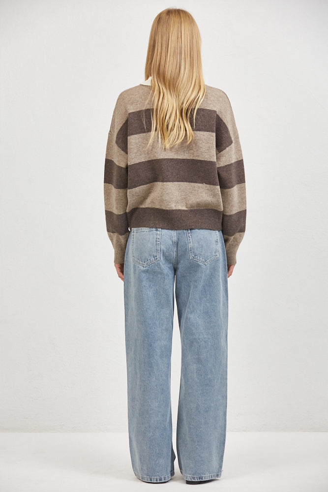 Olive and Bette's - Rugby Polo Sweater