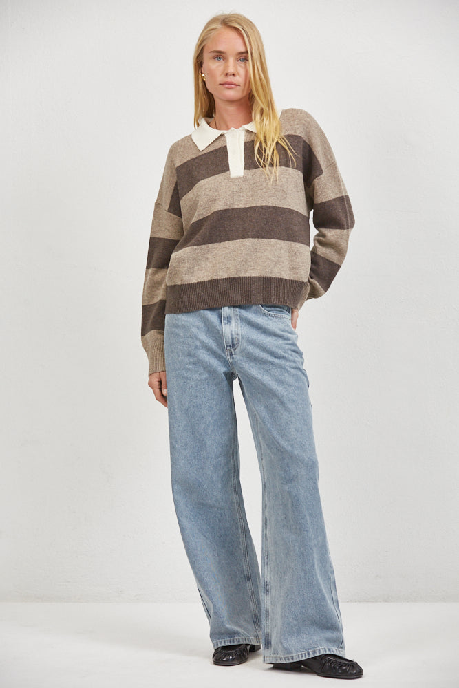 Olive and Bette's - Rugby Polo Sweater