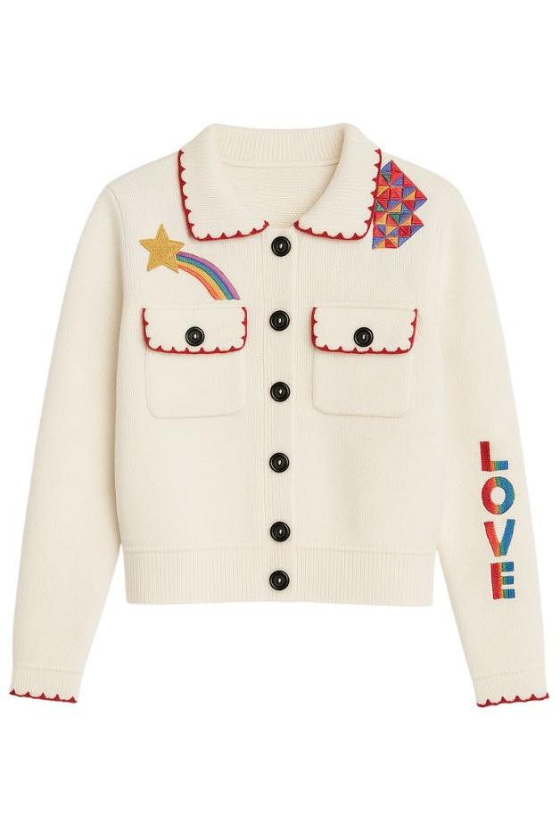 Me369 - Josephine Sweater Jacket - White — Olive & Bette's