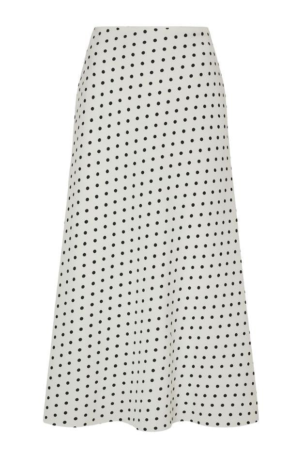 Olive and Bette's - Polka Dot Print Midi Skirt