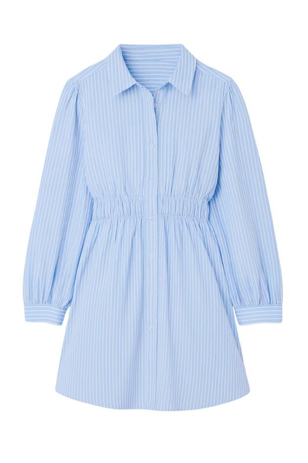 Olive and Bette's - Smocked Waist Striped Mini Dress