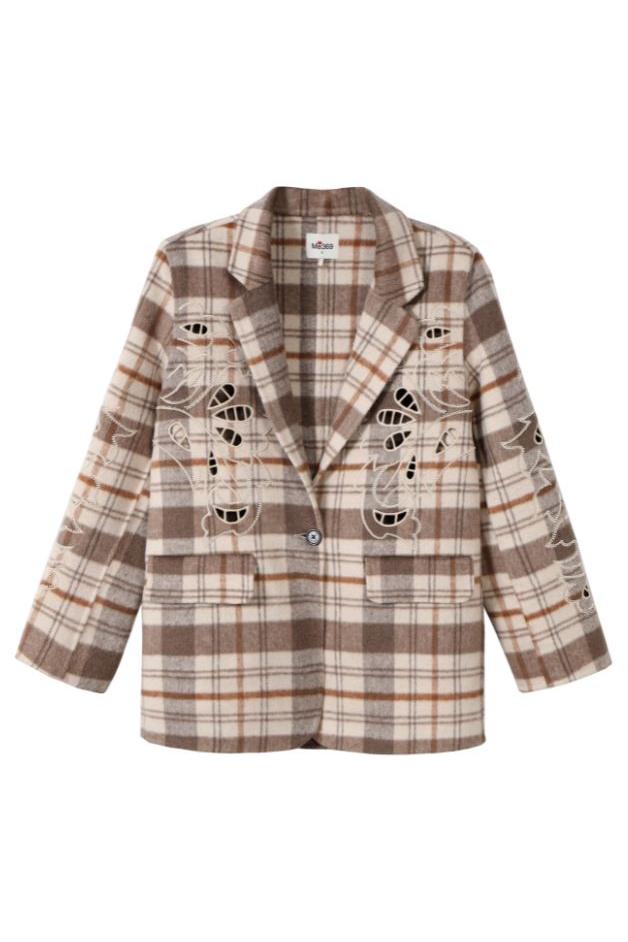 Me369- Kinsley Embroidered Wool Jacket