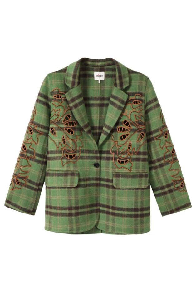 Me369- Kinsley Embroidered Wool Jacket