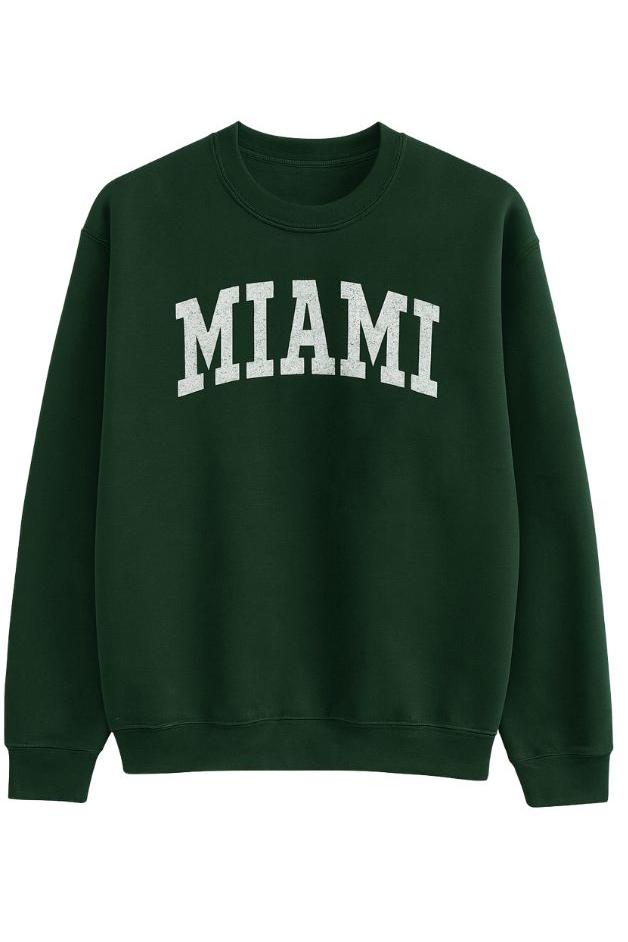 Olive and Bette's  - Miami Sweatshirt - Forest