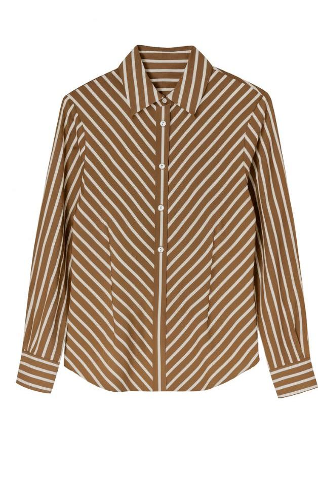 Hevron - Drexel Shirt - Copper Stripe