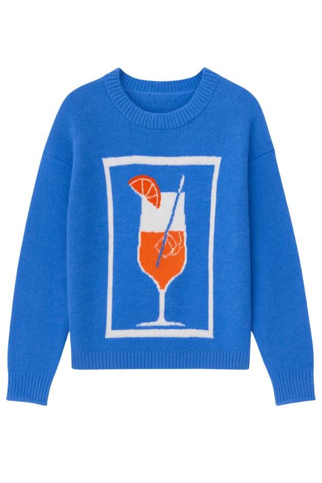 Olive and Bette's - Aperol Spritz Sweater - Blue