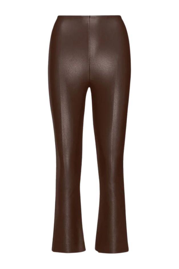 Commando - Faux Leather Crop Flared Legging