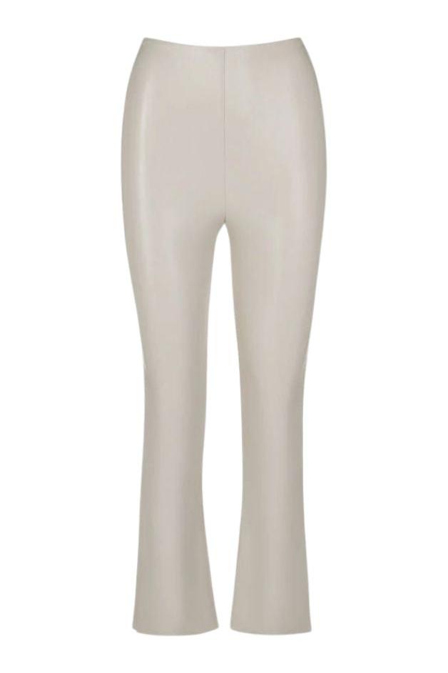 Commando - Faux Leather Crop Flared Legging