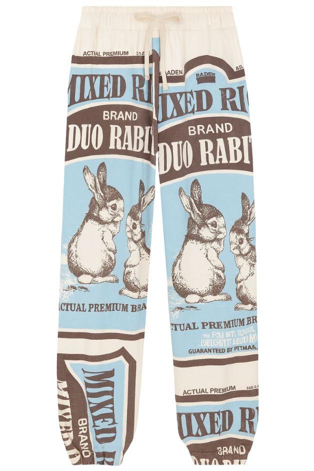 Olive and Bette's - Rabbit Hand Block Printed Sweatsuit