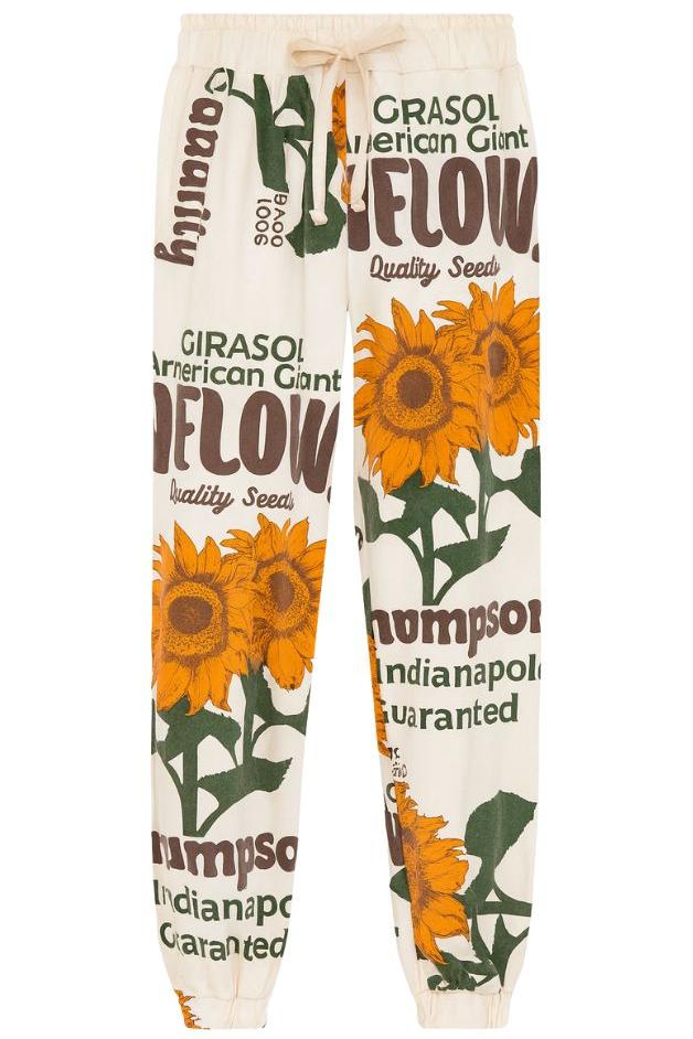 Olive and Bette's - Sunflower Hand Block Printed Sweatsuit