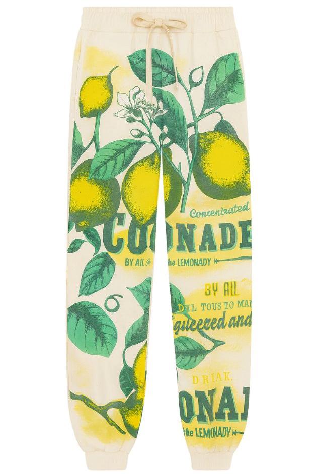 Olive and Bette's - Lemon Hand Block Printed Sweatsuit