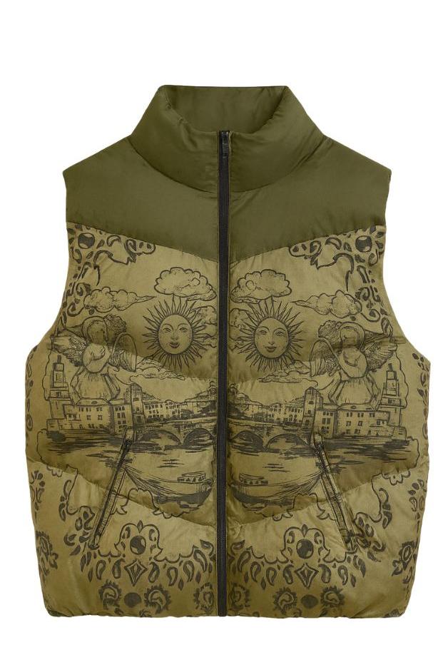 Las Surenas - Puffer Vest - Italian Coast Green