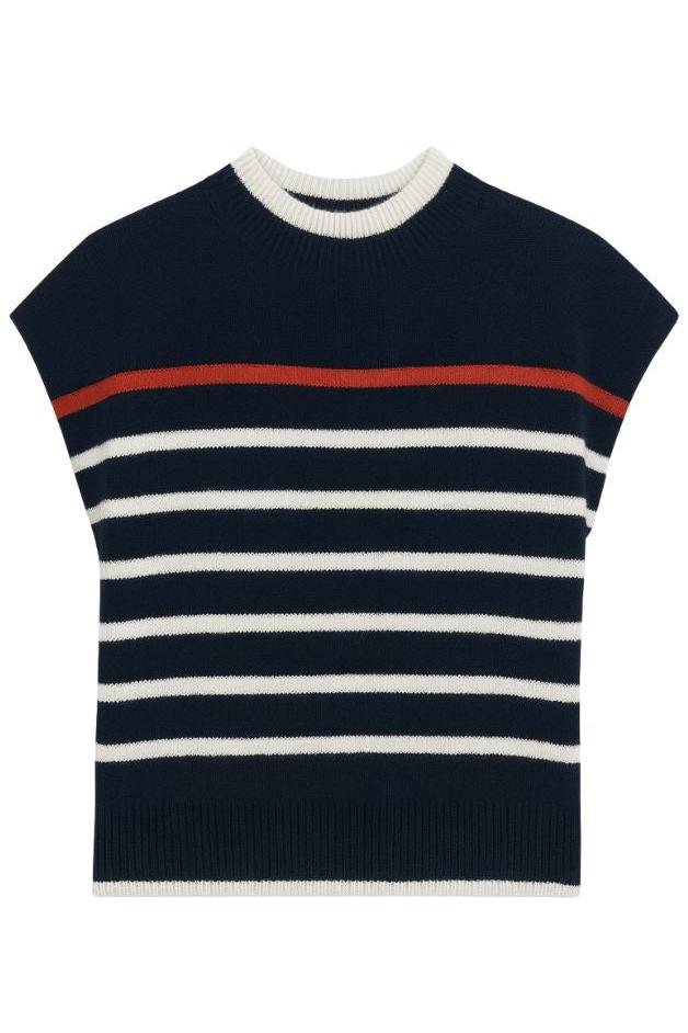 Olive and Bette's - Striped Sleeveless Sweater