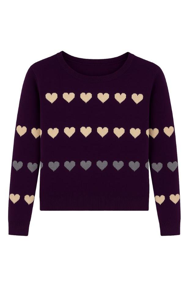 Lisa Todd - Love Track Heart Sweater