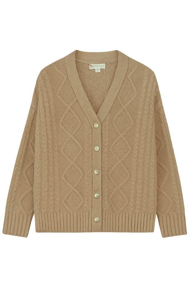Olive and Bette's - V Neck Fisherman Cardigan