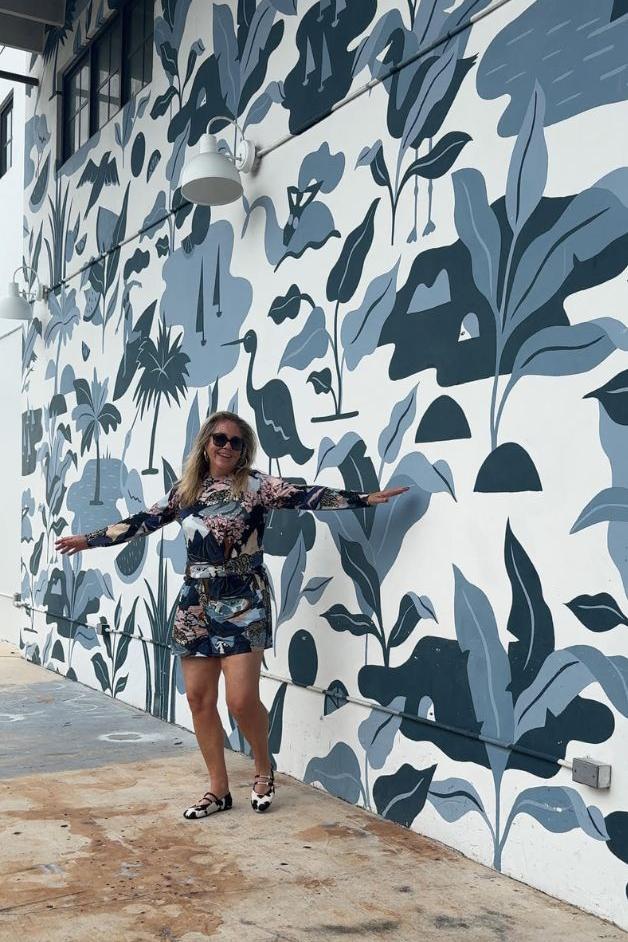 Las Surenas - Sweater Cashmere Snow Leopard - Blue