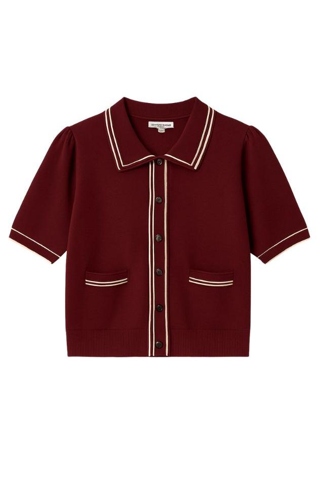 Olive and Bette's - Short Sleeve Snap Up Top