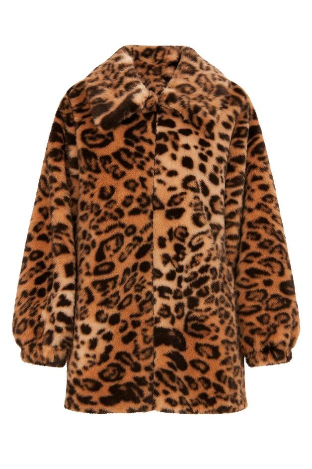 Olive and Bette's - Leopard Car Coat