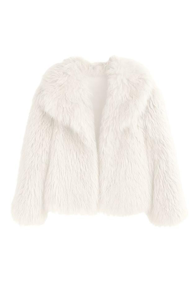 Olive and Bette's - Faux Mongolian Fur Jacket