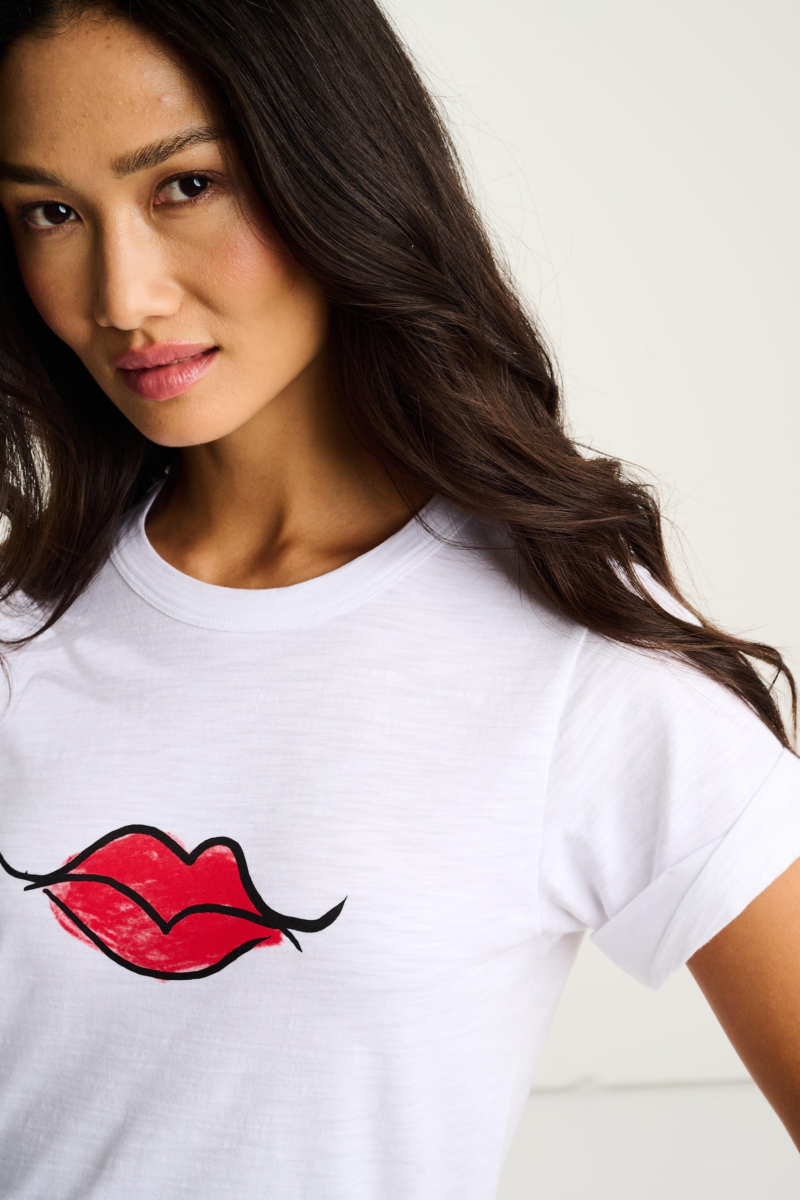 Lisa Todd - Kiss & Make Up Tee - White